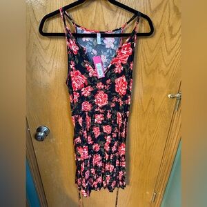 Xhilaration Floral Spaghetti Strap Dress - Large - NWT